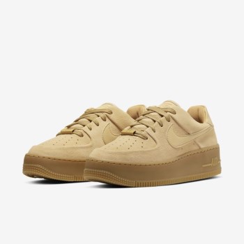 Nike Air Force 1 Sage Low - Női Utcai Cipő - Arany/Világos Barna/Arany